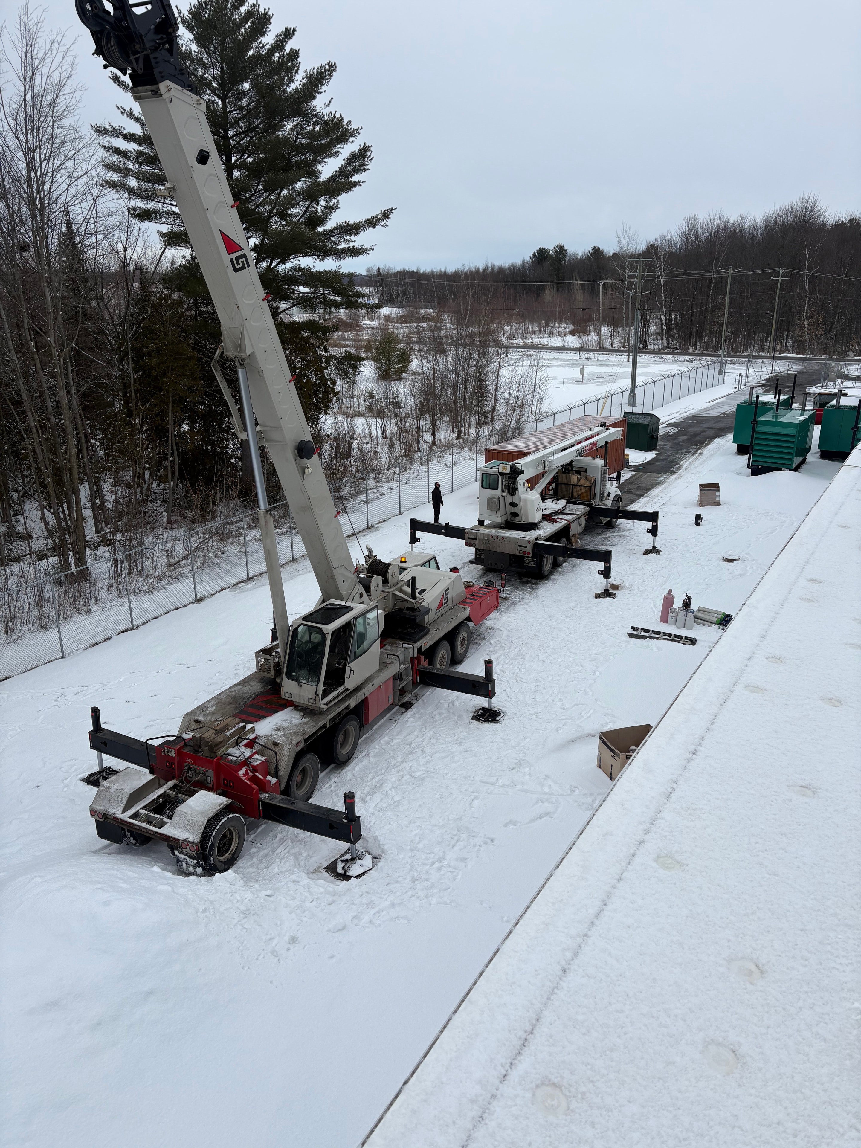 Grue LégionAir chantier hivernal